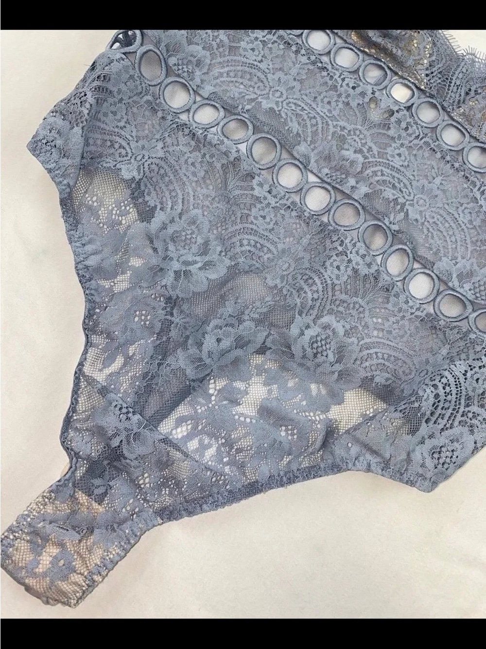 VS Lace Lingerie Bodysuit